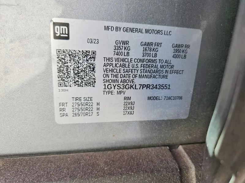 2023 CADILLAC ESCALADE SPORT PLATINUM  