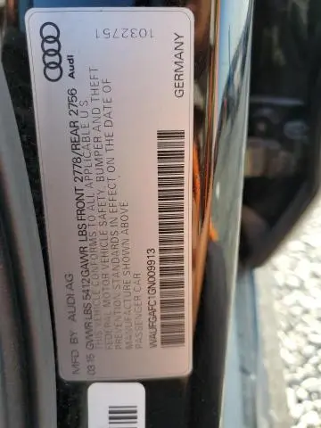 2016 AUDI A6 PREMIUM PLUS