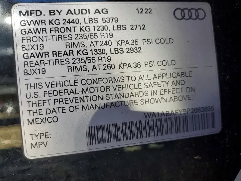 2023 AUDI Q5 PREMIUM 40  