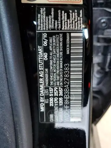2011 MERCEDES-BENZ E 350 4MATIC  