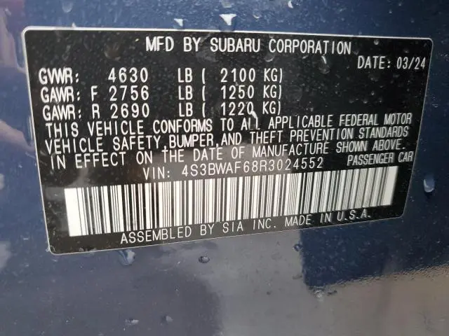 2024 SUBARU LEGACY PREMIUM