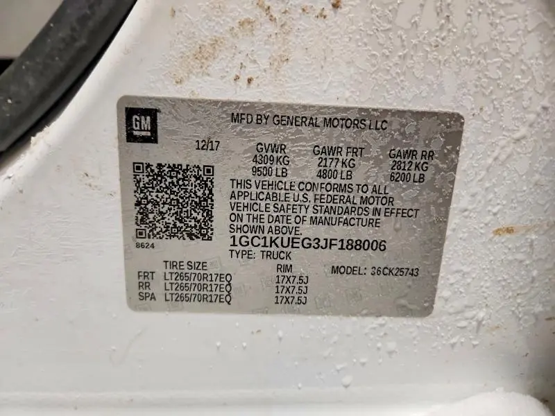 2018 CHEVROLET SILVERADO K2500 HEAVY DUTY  