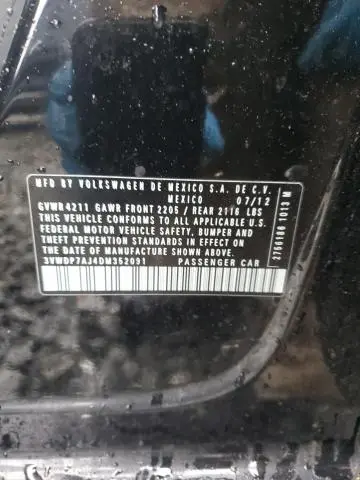 2013 VOLKSWAGEN JETTA SE  