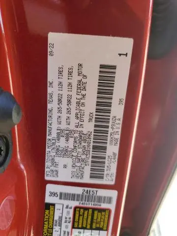 2022 TOYOTA TUNDRA CREWMAX CAPSTONE  