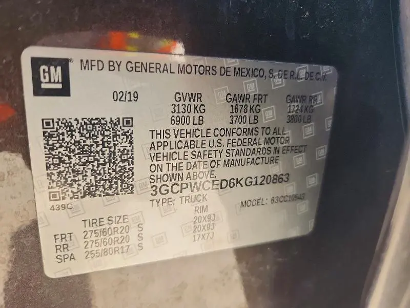 2019 CHEVROLET SILVERADO C1500 LT  
