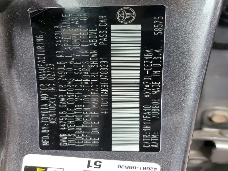 2023 TOYOTA CAMRY LE  
