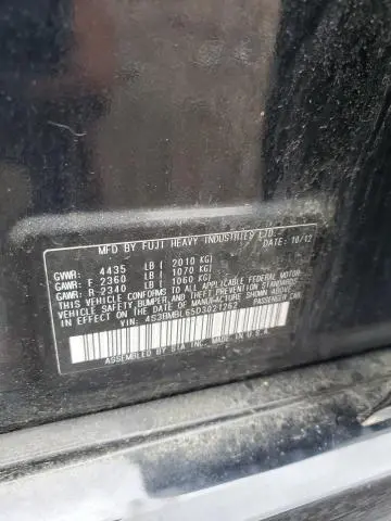 2013 SUBARU LEGACY 2.5I LIMITED  