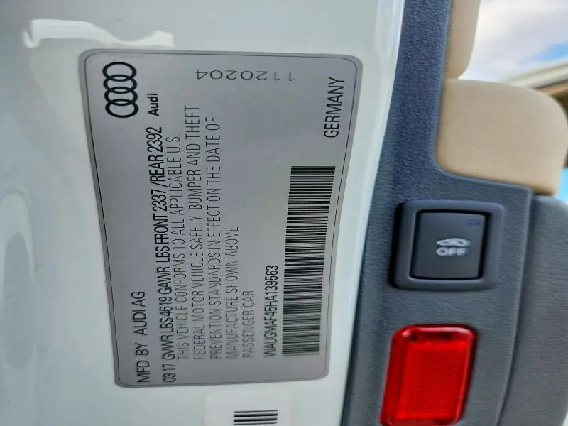 2017 AUDI A4 ULTRA PREMIUM  