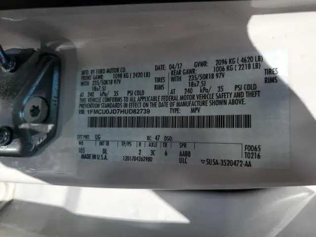 2017 FORD ESCAPE TITANIUM  