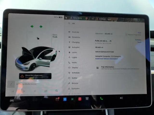 2018 TESLA MODEL 3   