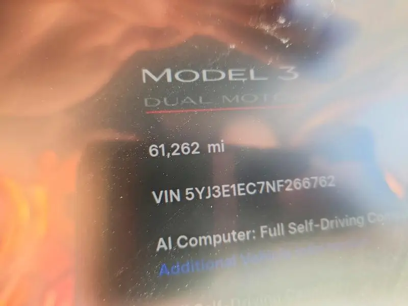 2022 TESLA MODEL 3   