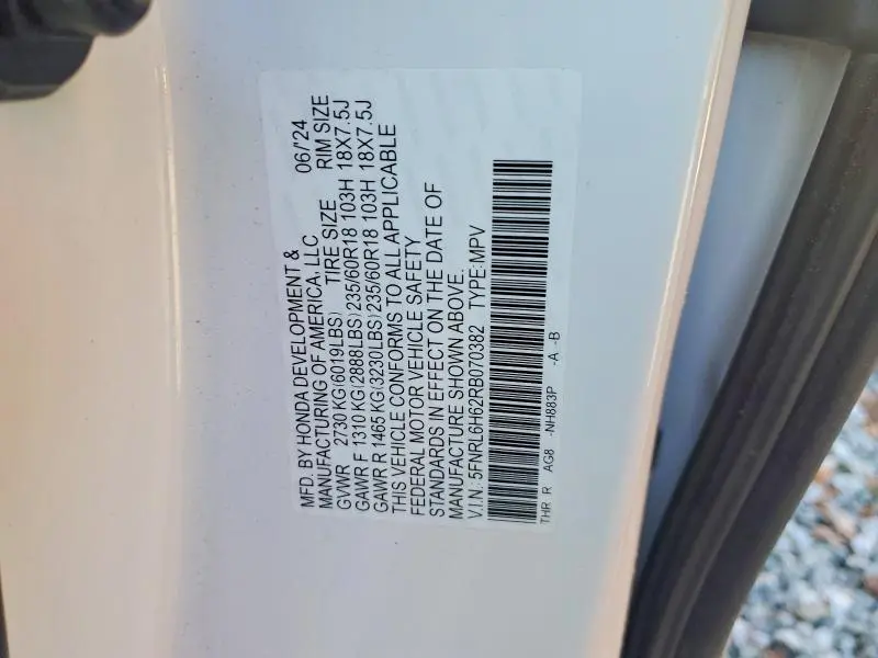 2024 HONDA ODYSSEY EXL  