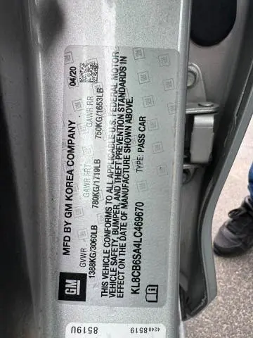 2020 CHEVROLET SPARK LS