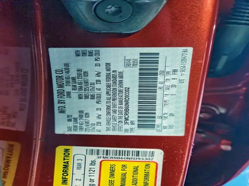 2022 FORD BRONCO SPORT BIG BEND  