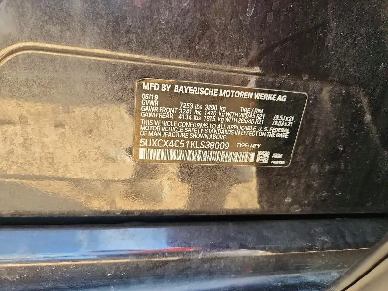 2019 BMW X7 XDRIVE50I  