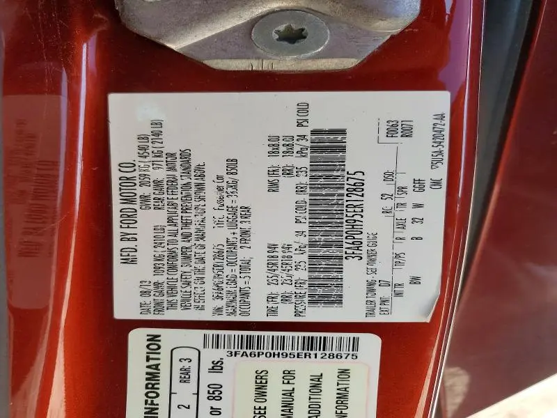 2014 FORD FUSION SE  