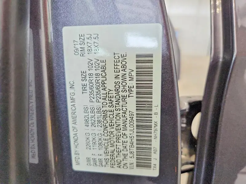 2018 ACURA RDX TECHNOLOGY  