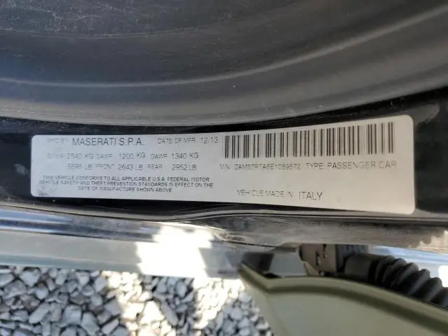 2014 MASERATI GHIBLI S  