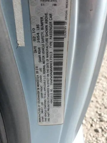 2010 VOLKSWAGEN BEETLE