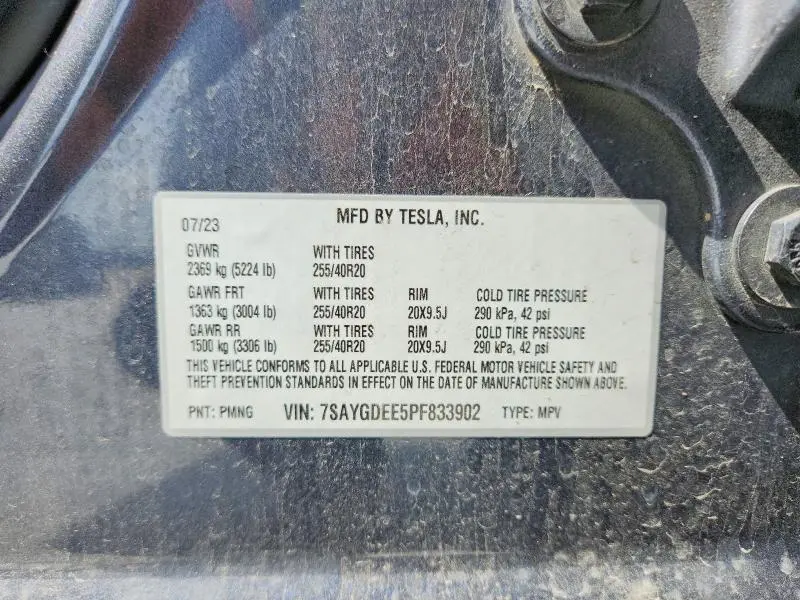 2023 TESLA MODEL Y   