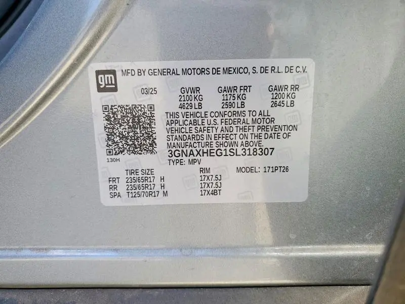 2025 CHEVROLET EQUINOX LT  