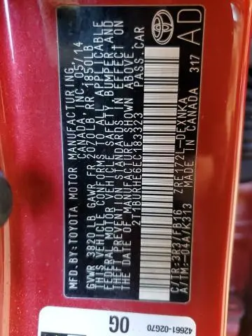 2014 TOYOTA COROLLA L