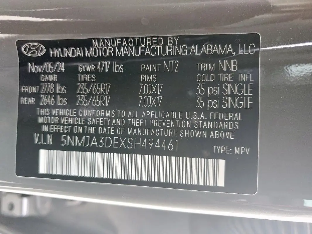 2025 HYUNDAI TUCSON SE  