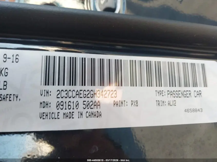 2016 CHRYSLER 300C  