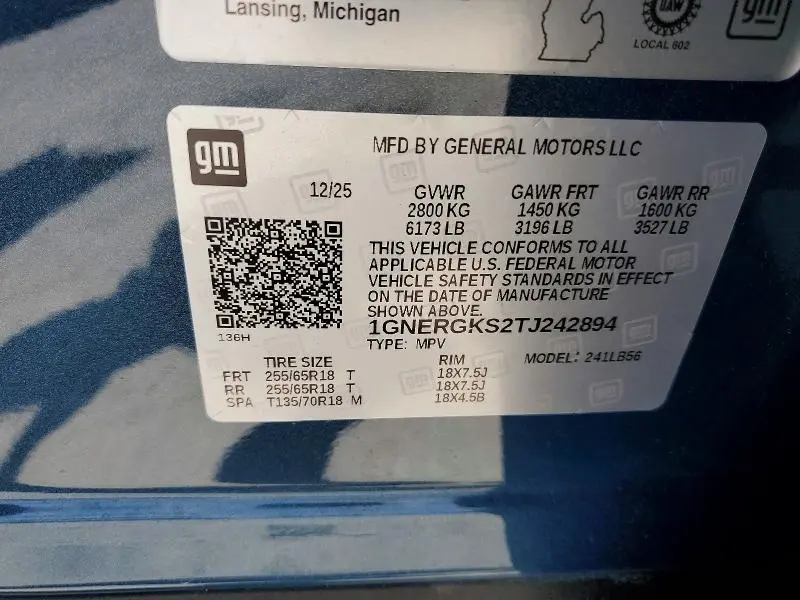 2026 CHEVROLET TRAVERSE LT  