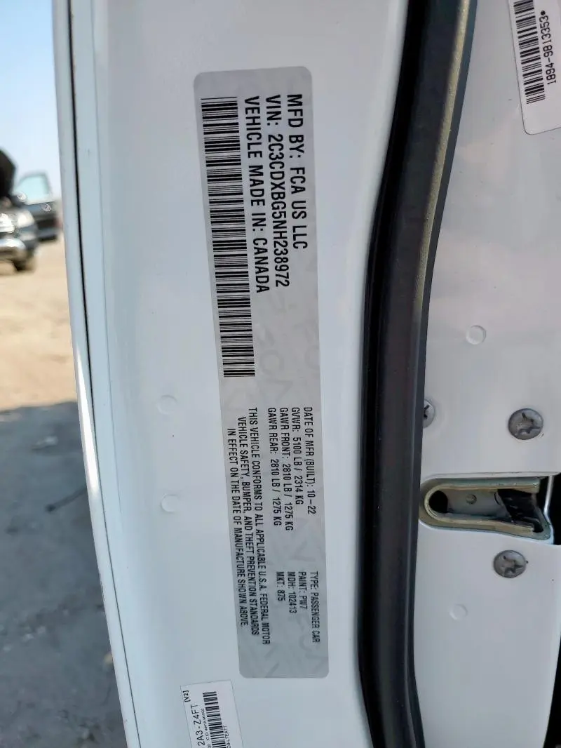 2022 DODGE CHARGER SXT  