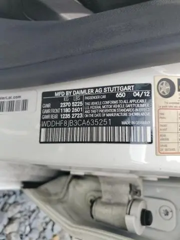 2012 MERCEDES-BENZ E 350 4MATIC  