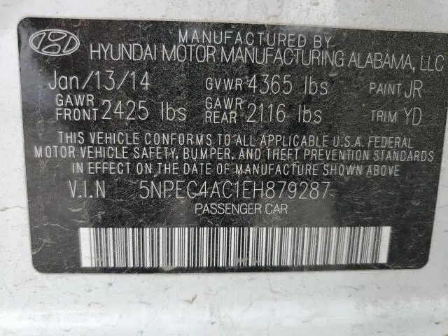 2014 HYUNDAI SONATA SE  