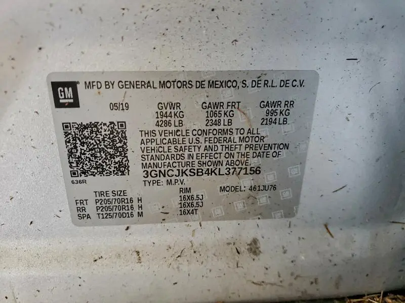 2019 CHEVROLET TRAX LS  