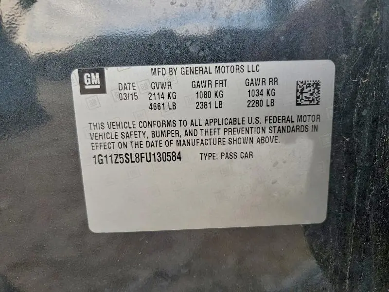 2015 CHEVROLET IMPALA LS  