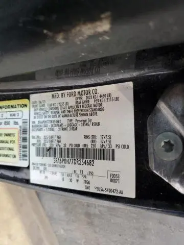 2013 FORD FUSION SE  