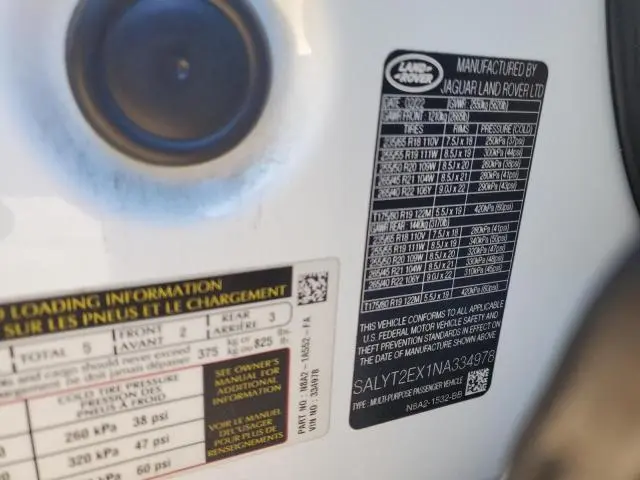 2022 LAND ROVER RANGE ROVER VELAR R-DYNAMIC S  