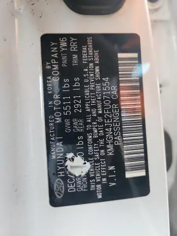 2015 HYUNDAI GENESIS 3.8L  