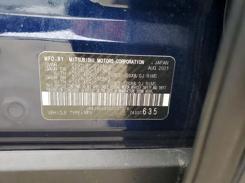 2022 MITSUBISHI OUTLANDER SE  