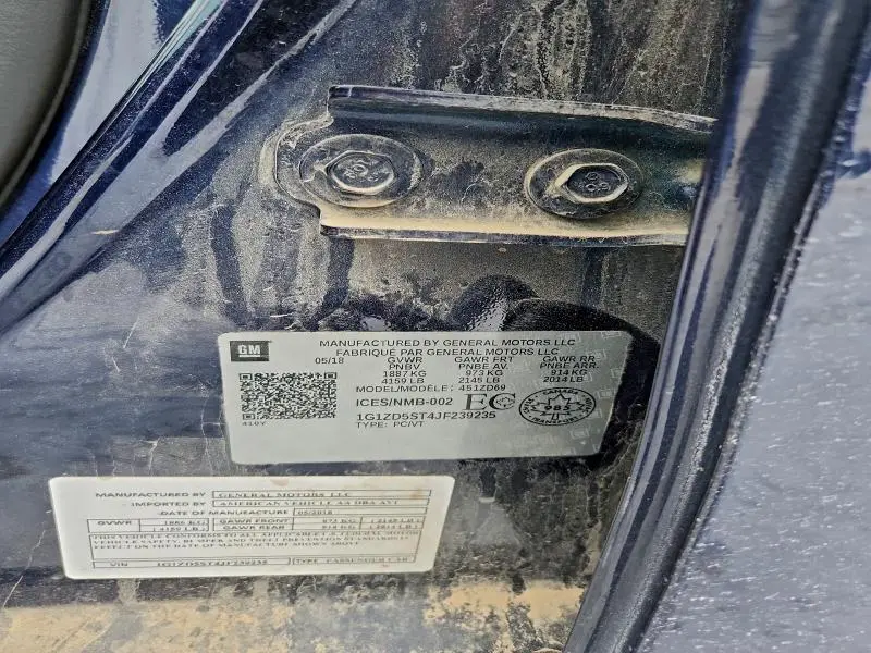 2018 CHEVROLET MALIBU LT  