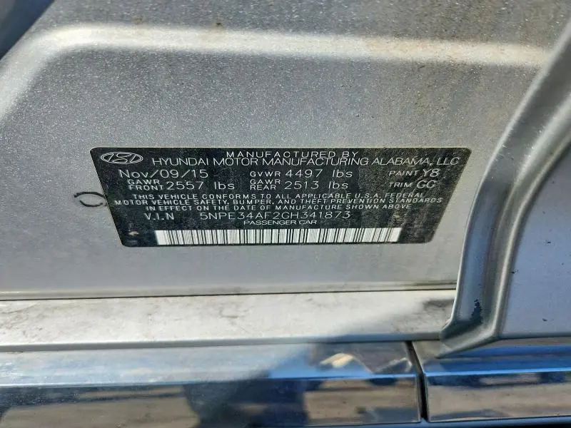 2016 HYUNDAI SONATA SPORT  