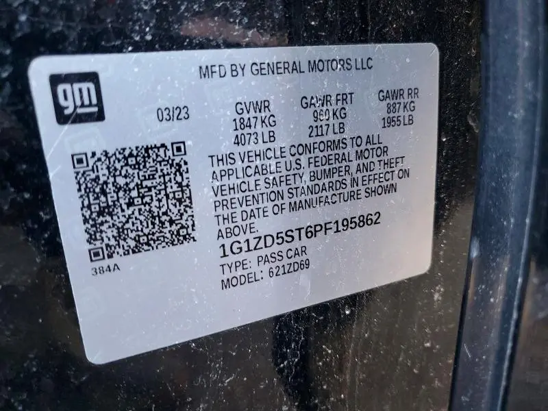 2023 CHEVROLET MALIBU LT  