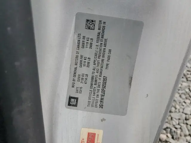 2015 CHEVROLET CAMARO SS  