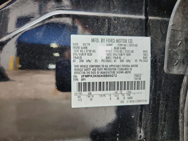 2019 FORD EDGE TITANIUM  