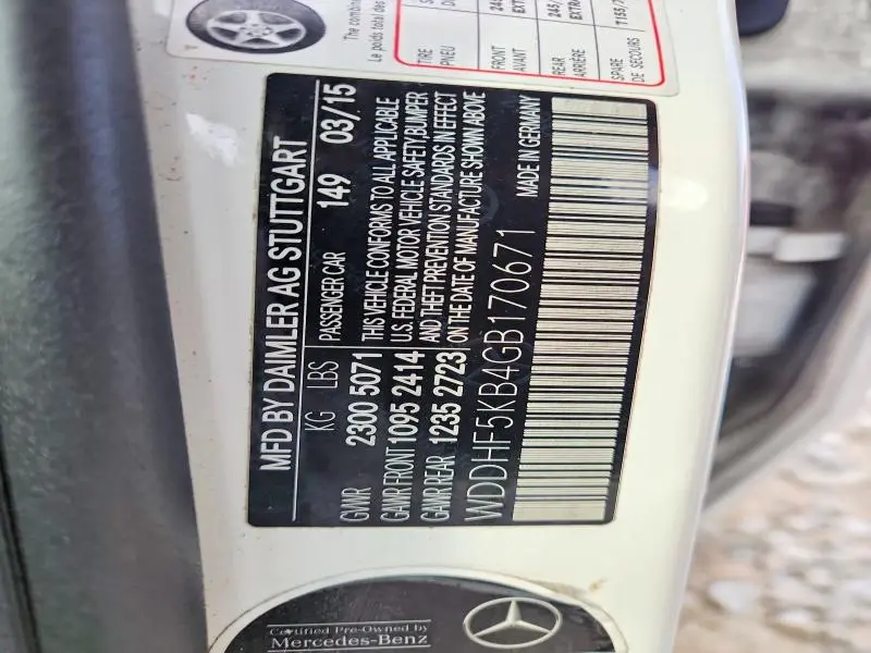 2016 MERCEDES-BENZ E 350  