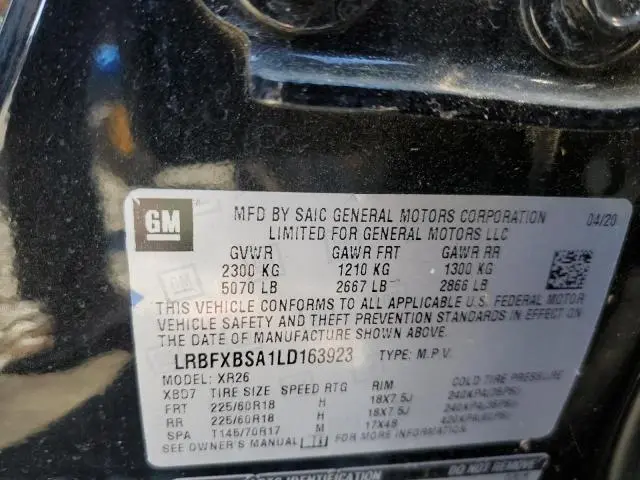2020 BUICK ENVISION PREFERRED
