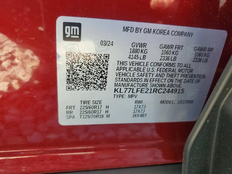 2024 CHEVROLET TRAX LS  