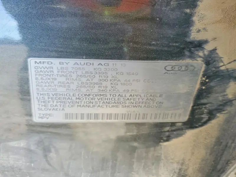 2014 AUDI Q7 PREMIUM PLUS  