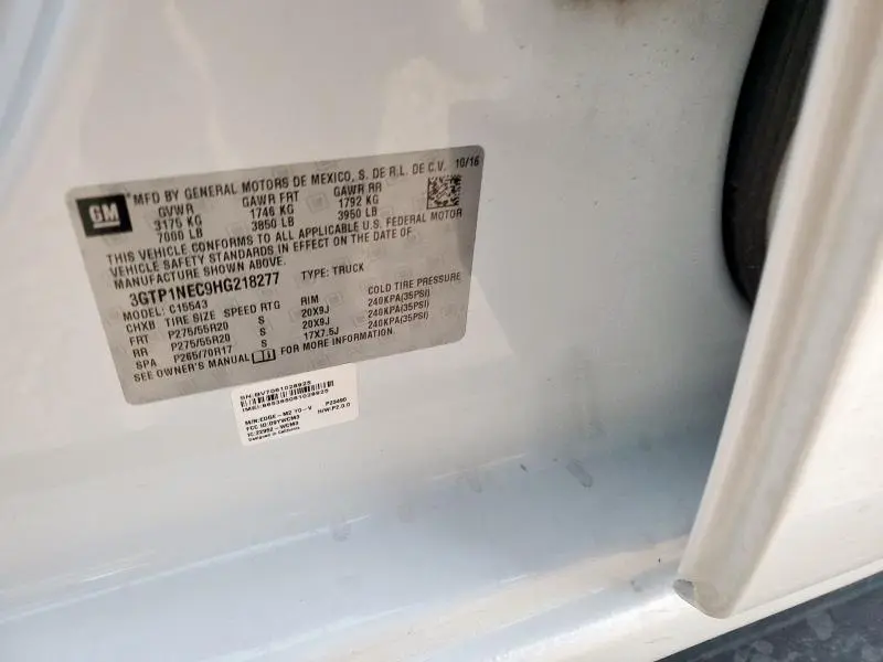 2017 GMC SIERRA C1500 SLT  