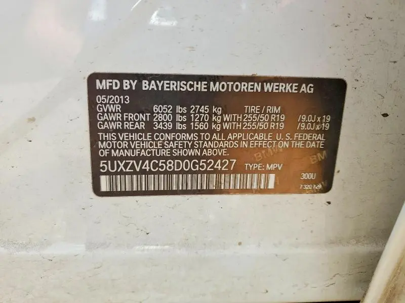 2013 BMW X5 XDRIVE35I  