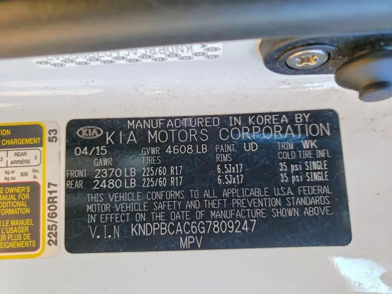 2016 KIA SPORTAGE LX  